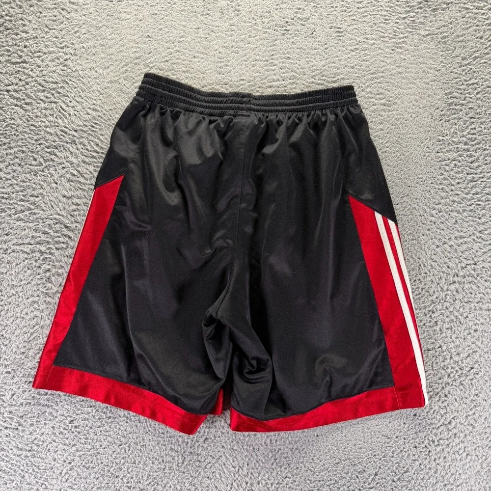 Vintage Adidas Shorts Mens L Black Polyester Athletic Gym Activewear Performance